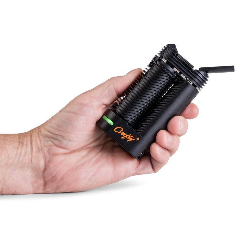 crafty plus vaporizer by storz and bickel in hand