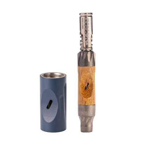 dynavap vong vaporize blonde with blue sleeves