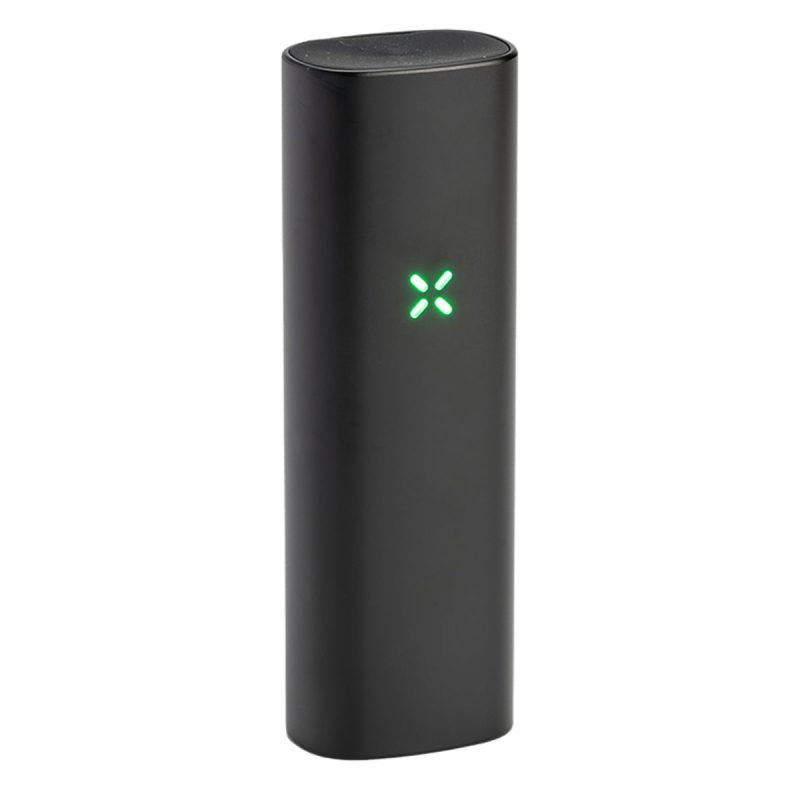 pax mini onyx vaporizer with led lights tilted view