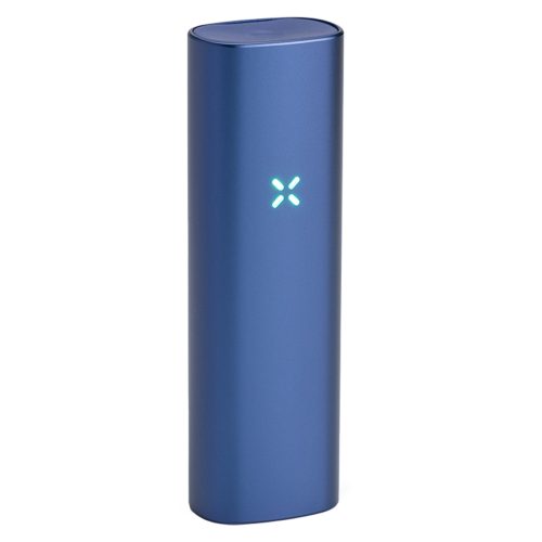 pax plus vaporizer periwinkle with led lights tilted view