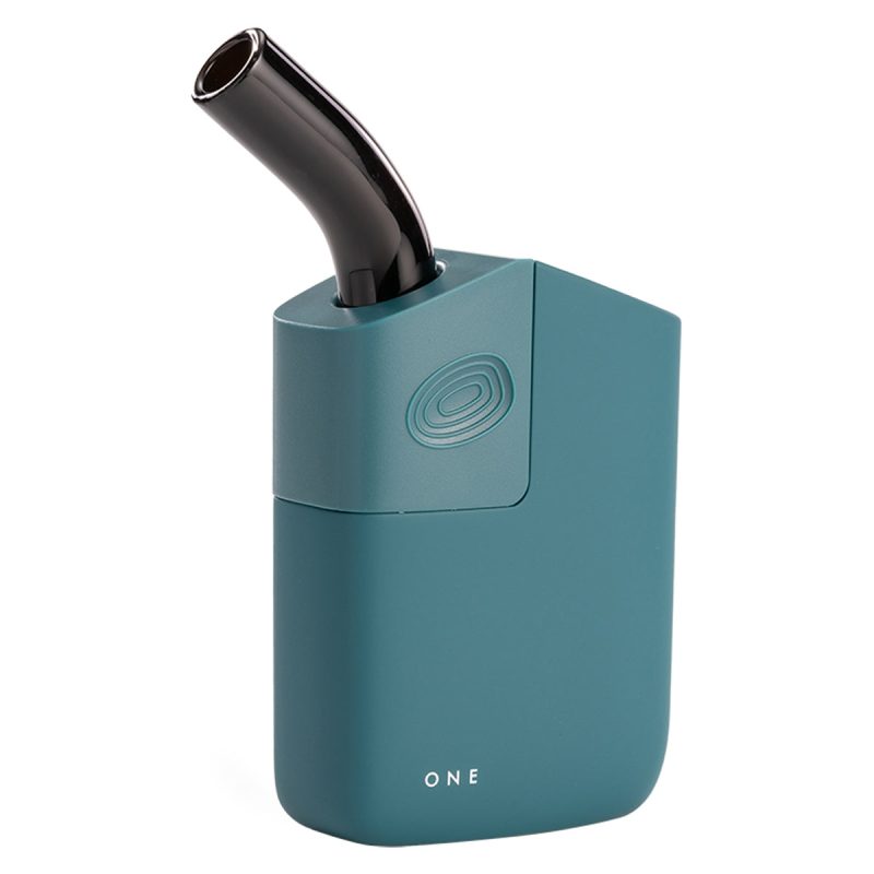 planet of the vapes one magnetic version teal with bent glass mouthpiece