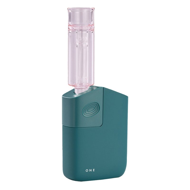 planet of the vapes one teal with mini bubbler pink