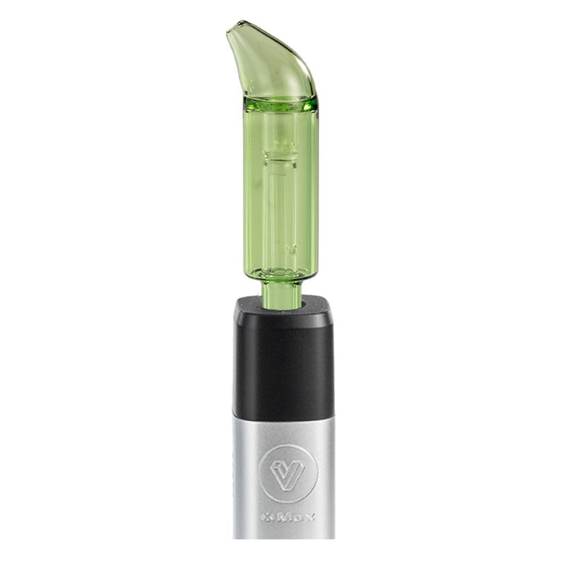 potv xmax v3 pro silver with curved mini bubbler green