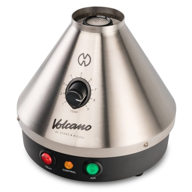 volcano classic vaporizer silver side view