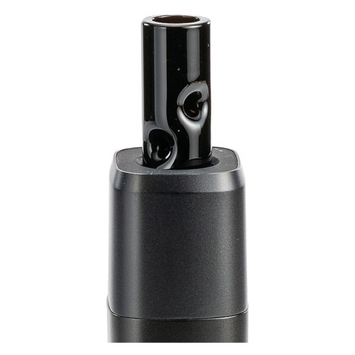 xmax v3 pro potv vaporizer black dimpled glass stem close view