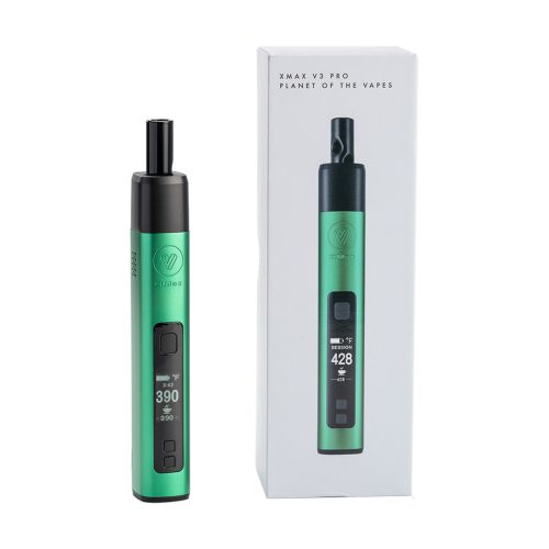 xmax v3 pro potv vaporizer green with box