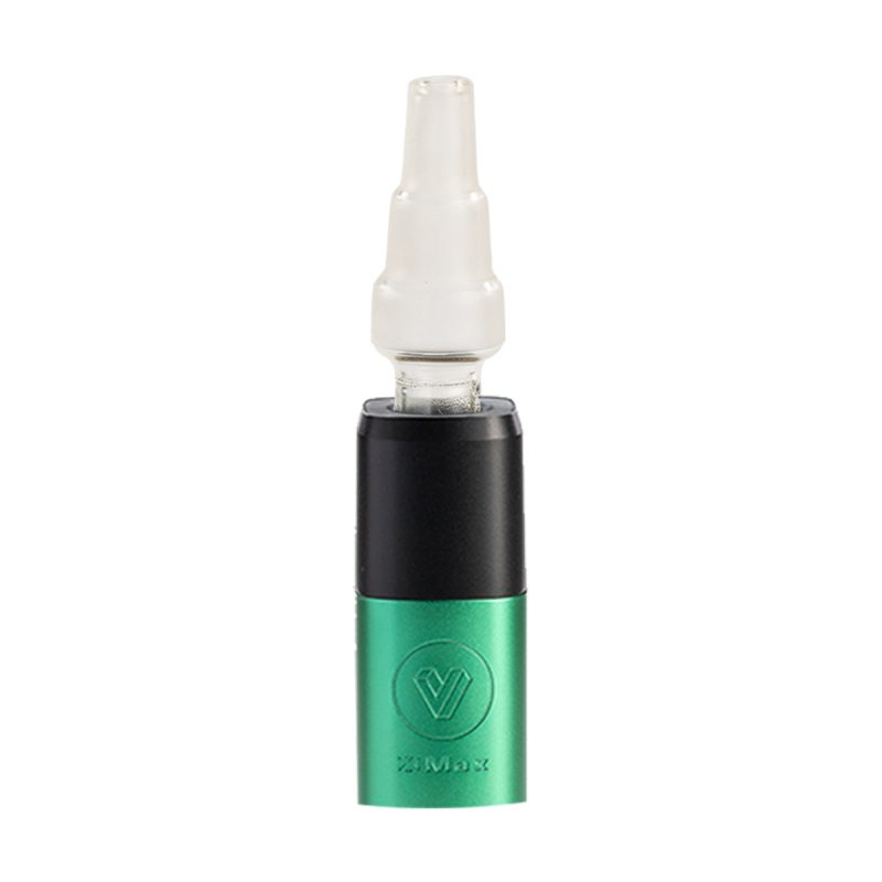 xmax v3 pro potv vaporizer green with water pipe adapter