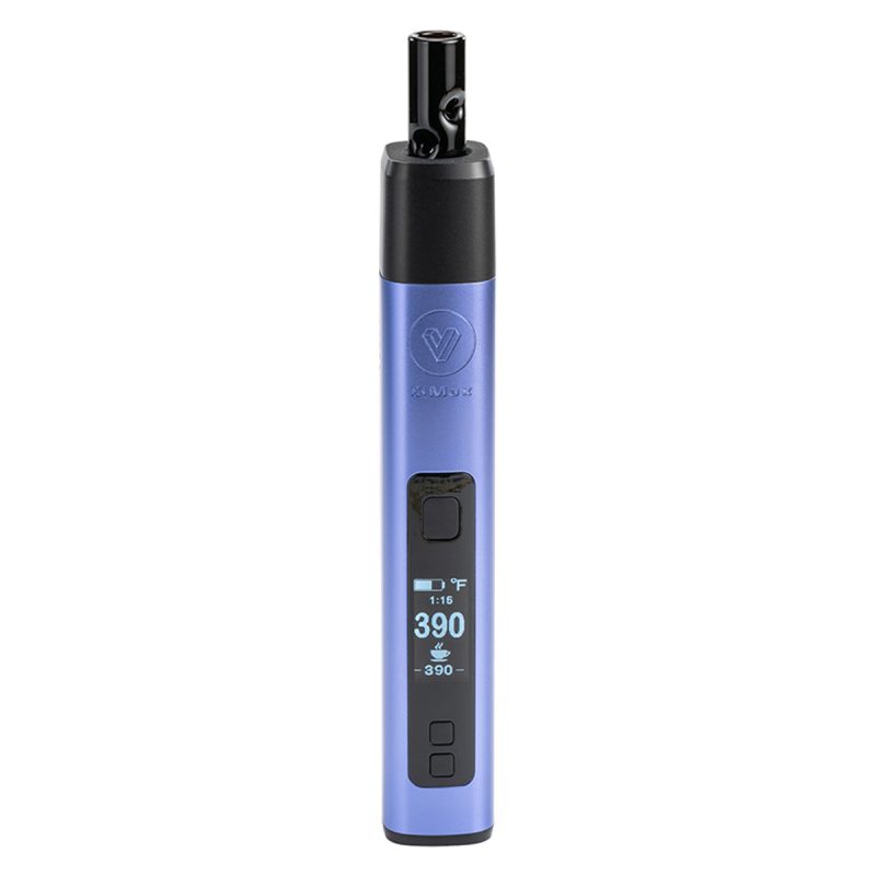 xmax v3 pro potv vaporizer purple with temperature control buttons