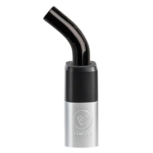 xmax v3 pro potv vaporizer silver with bent glass mouthpiece 147978e7 8931 4d7a b10a 6172a38ca457