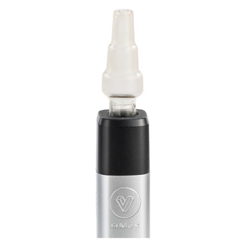 xmax v3 pro potv vaporizer silver with water pipe adapter