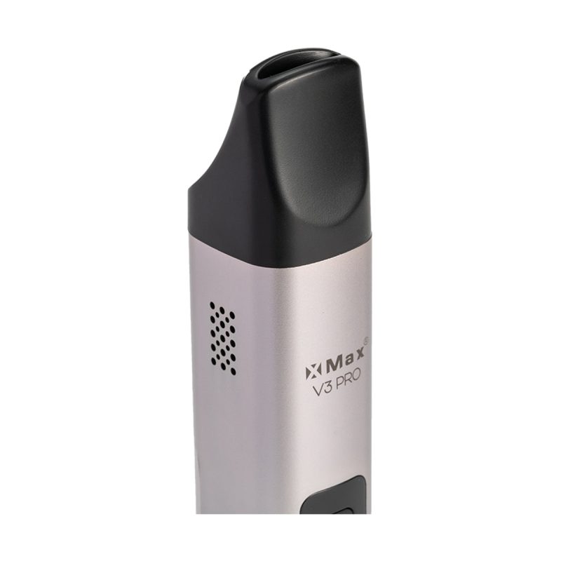 xmax v3 pro vaporizer silver close view